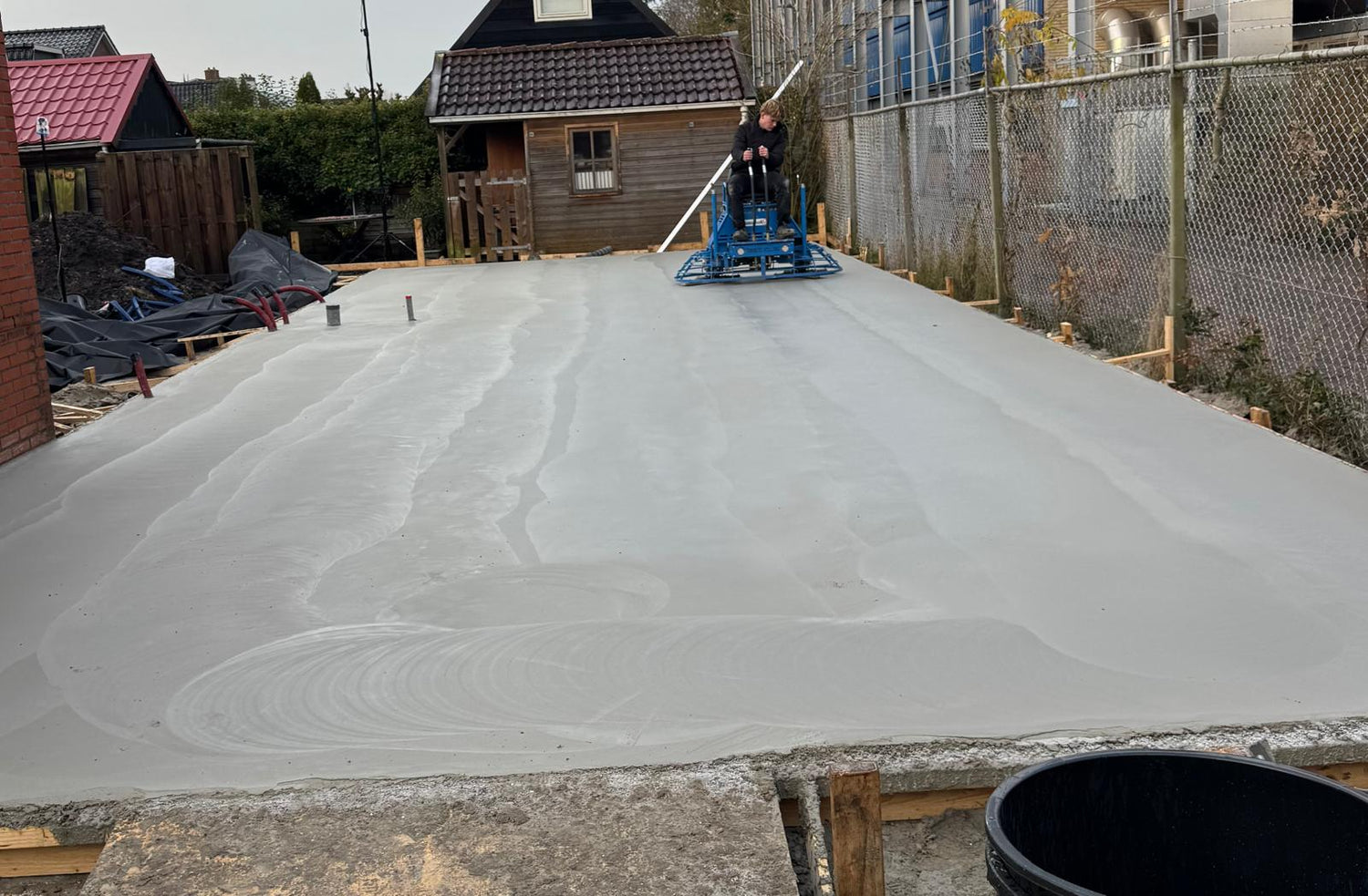 Betonvloer gestort door frlconstruct in drachten
