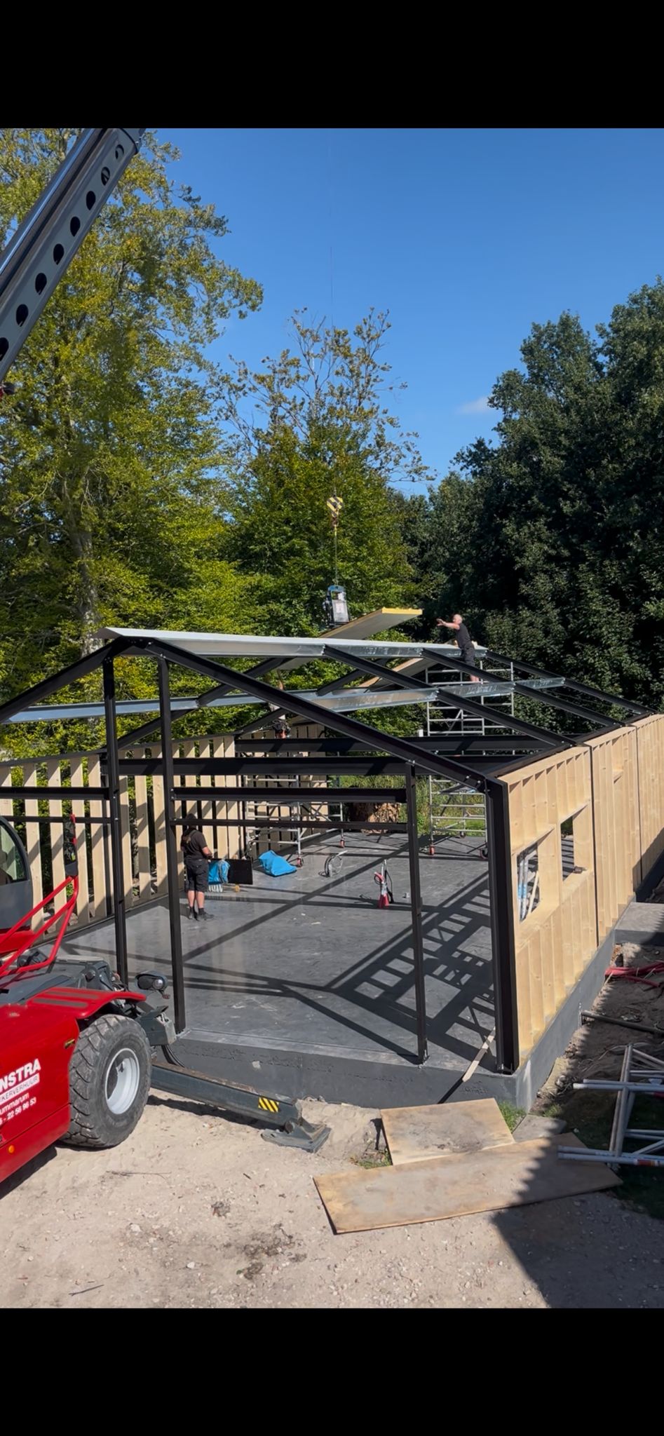 Schuur en opslagruimte gerealiseerd in Friesland door FRL Construct